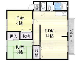 メゾンクレール【2階】の間取り