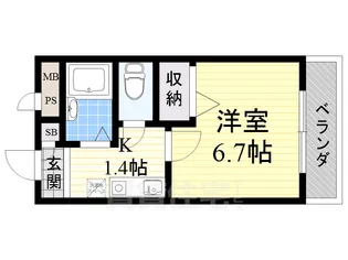 コージ・コート・クイセ【2階】の間取り