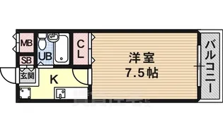 1Kの間取り画像