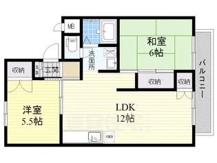 シャルムロジェ【1階】の間取り