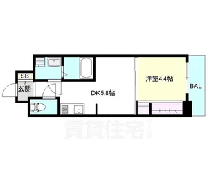 大阪府堺市堺区綾之町西1丁【マンション】の間取り
