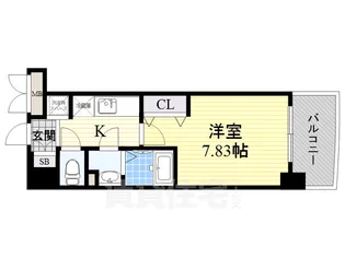 ラグゼ東三国5【4階】の間取り
