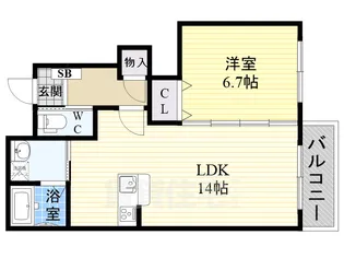 Franc Franc【1階】の間取り