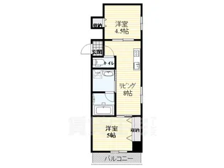 シティーコート南瓦町2【2階】の間取り