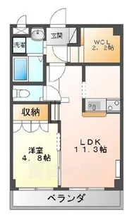 大阪府堺市北区金岡町【マンション】の間取り
