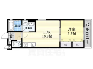 ラモーナ東大物町【2階】の間取り