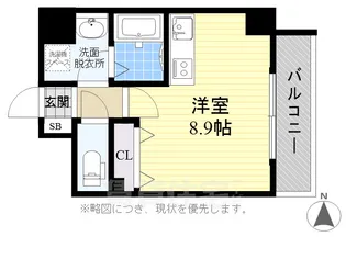 アレーヌコート新瑞橋【8階】の間取り