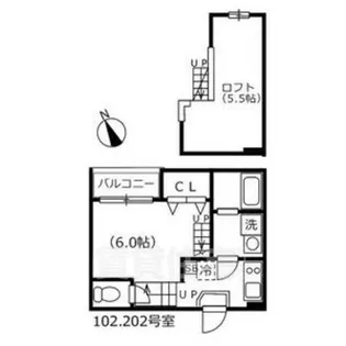 愛知県名古屋市天白区野並1丁目【アパート】の間取り