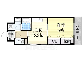 キューヴ【2階】の間取り