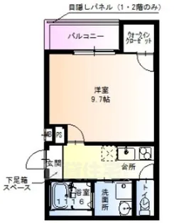 フジパレス東園田ノース【2階】の間取り