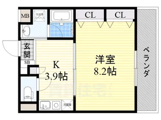 コンフォール刀根山【3階】の間取り