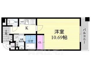 HF烏丸鞍馬口レジデンス【3階】の間取り