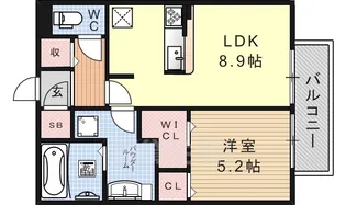 レウイシア【3階】の間取り