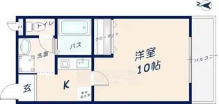 プルメリアコート【101号室】の間取り