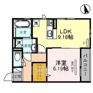 サザンクロス【3階】の間取り