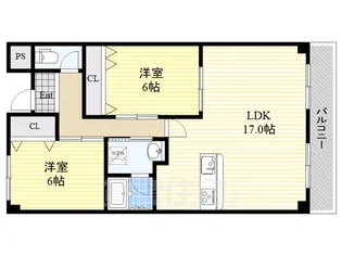 メロディーハイツ五月が丘【3階】の間取り