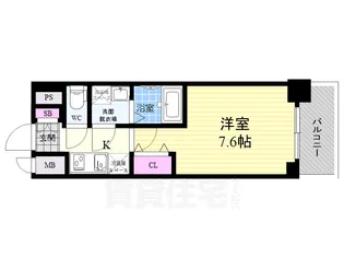 1Kの間取り画像