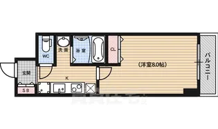 Eau de Vie烏丸通(旧:京都烏丸保粋ビル)【4階】の間取り