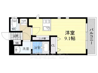 Gate Court Toyonaka【10階】の間取り