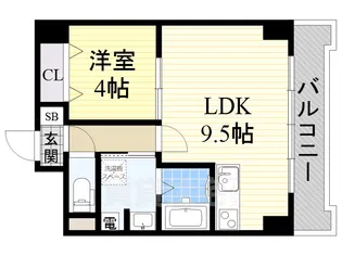 パークモダン新大阪【12階】の間取り