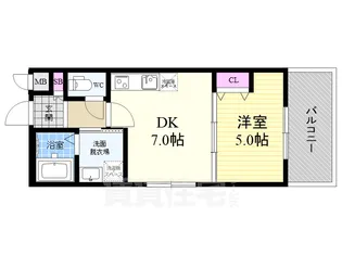 アドバンス京都北大路レフィナード【2階】の間取り