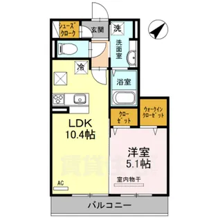 Casa raffine青地【1階】の間取り