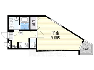 大阪府堺市堺区大浜北町3丁【マンション】の間取り