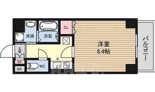 クレアート新大阪セレニティ【4階】の間取り