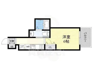 エステムコート名古屋千種グレイス【8階】の間取り