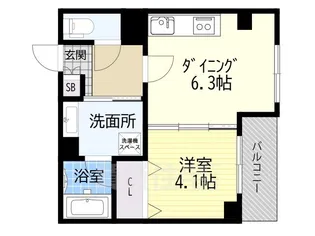 プリエール阪神尼崎【10階】の間取り