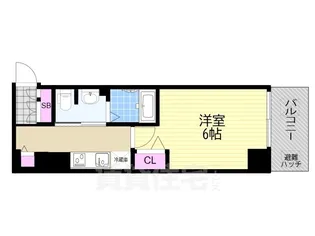 セオリー大阪フルール【4階】の間取り