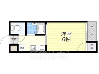 アーバンライフミレイ【406号室】の間取り