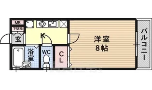 サンハイツ開【1階】の間取り