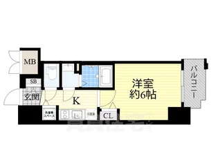 プレサンス新大阪コアシティ【7階】の間取り