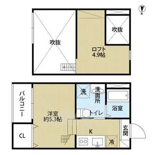 Tripletta(トリプレッタ)【1階】の間取り
