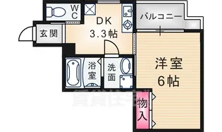 ドミトリー神田【6階】の間取り