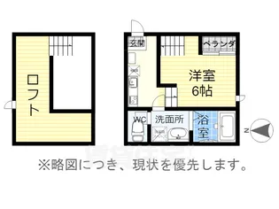 1Kの間取り画像