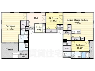 千種タワーヒルズ【23階】の間取り