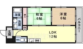 サントル西京【4階】の間取り
