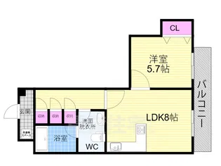 サンシティ御所西【7階】の間取り