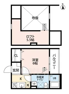 キュリオシティ【2階】の間取り