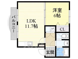 サザンコート【1階】の間取り