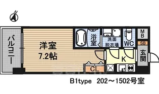 S-RESIDENCE新大阪WEST【15階】の間取り