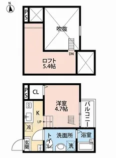 ラ・ロシェル【2階】の間取り