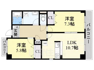 Royal Court 1【2階】の間取り