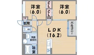 グリーンフォレスト西宮6【2階】の間取り