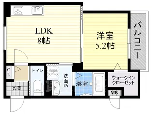 ラモーナ東本町1【1階】の間取り