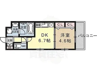 「ベラジオ京都壬生WEST GATE」【1階】の間取り