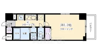 グラマシー京都 旧リエトコート塩小路堀川【5階】の間取り