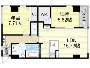 AREX丸の内2【6階】の間取り